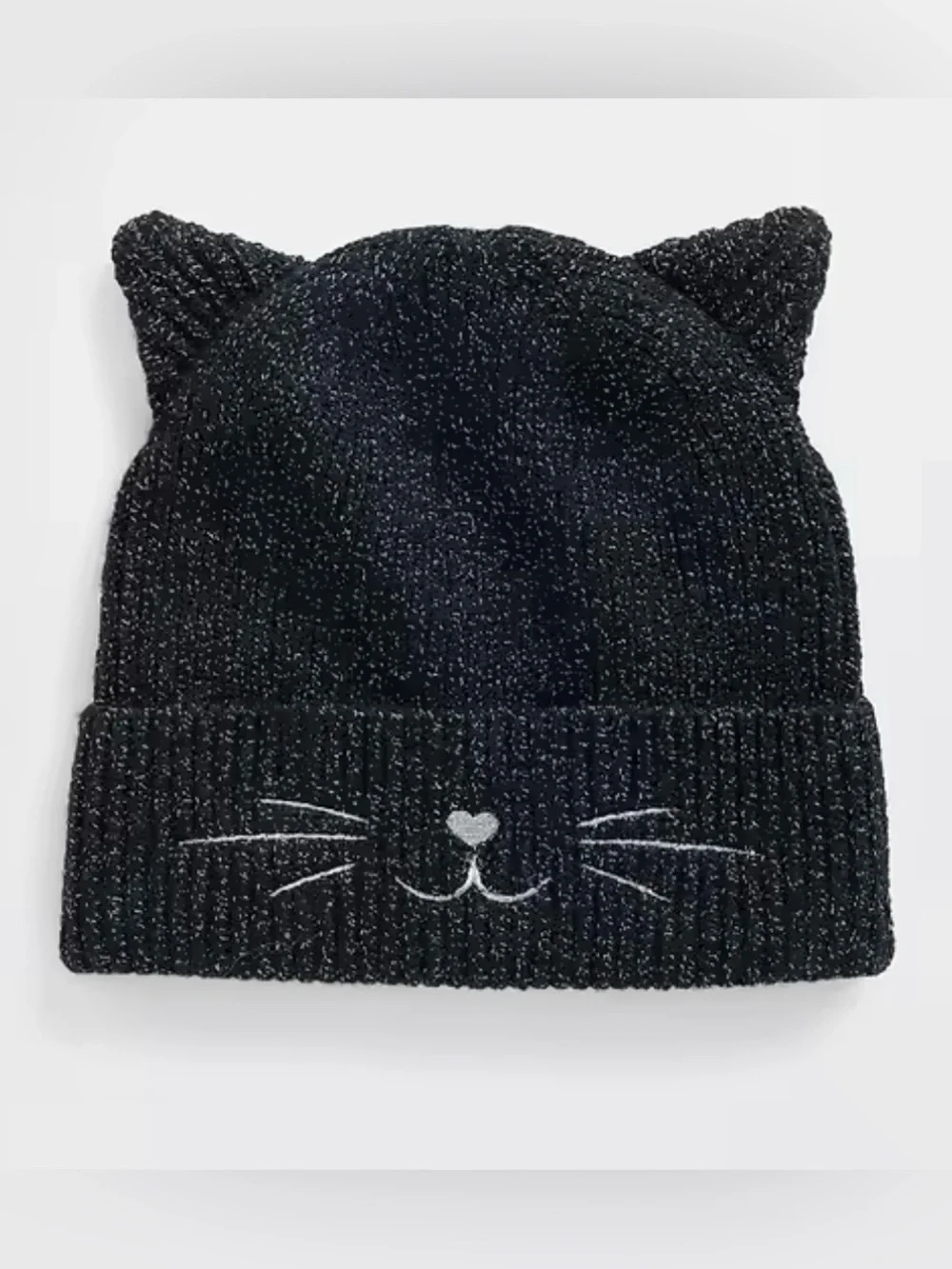NWT Gap black cat hat. size 6-12 months